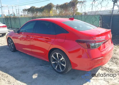 2025 Honda Civic Hybrid Sport/Sport Touring из США, поврежденный, VIN 2HGFE4F85SH332452